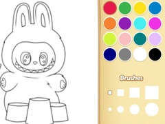 თამაშის Easy Labubu Coloring Book