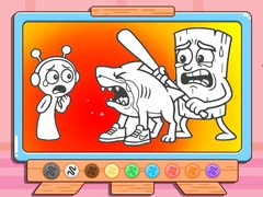 თამაშის Coloring Book: Sprunki VS Tung Tung Sahur