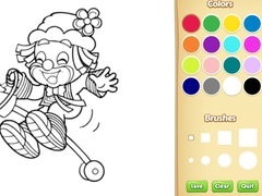 თამაშის Clown Coloring Pages
