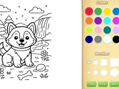 თამაშის Dog Coloring Book