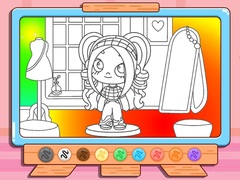თამაშის Coloring Book: Avatar Girl Dress Up Shopping