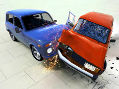 თამაშის Beam Drive Car Crash Test Simulator