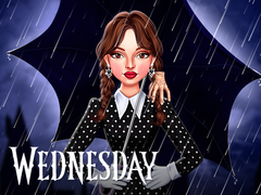 თამაშის Celebrity Wednesday Addams Style