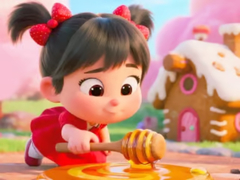 თამაშის Jigsaw Puzzle: Honey Girl Candy House
