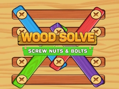 თამაშის Screw Nuts Bolts Wood Solve