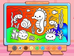 თამაშის Coloring Book: Kawaii Sea Animals