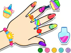 თამაშის Coloring Book: Nail Art & Bracelet Diy