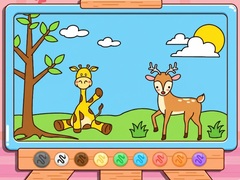 თამაშის Coloring Book: Giraffe And Deer