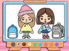 თამაშის Coloring Book: Toca Boca Back To School