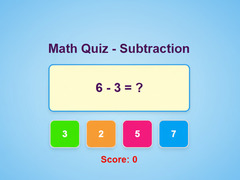 თამაშის Math Quiz - Subtraction
