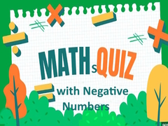 თამაშის Maths Quiz with Negative Numbers