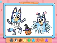 თამაშის Coloring Book: Bluey Halloween Costume