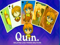 თამაშის Quin. Balatro-like poker-solitaire