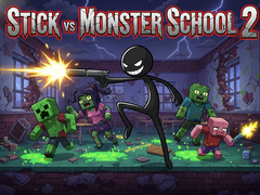 თამაშის Stick vs Monster School 2