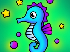 თამაშის Seahorse Coloring