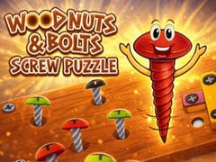 თამაშის Wood Nuts and Bolts Screw Puzzle