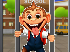 თამაშის Jigsaw Puzzle: Monkey Student School Prank