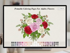 თამაშის Printable Coloring Pages For Adults Flowers