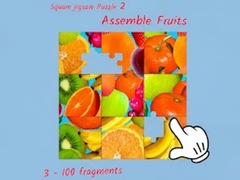 თამაშის Square jigsaw Puzzle 2 - Assemble Fruits