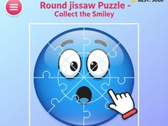 თამაშის Round jigsaw Puzzle - Collect the Smiley