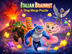 თამაშის Italian Brainrot Drag Merge Puzzle