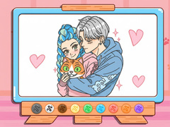 თამაშის Coloring Book: Kpop Valentine's Day