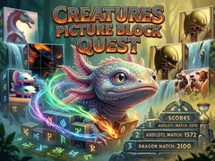 თამაშის Creatures Picture Block Quest