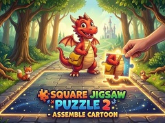თამაშის Square jigsaw Puzzle 2 - Assemble Cartoon