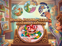 თამაშის Round Jigsaw Puzzle 2 Assemble Cartoon