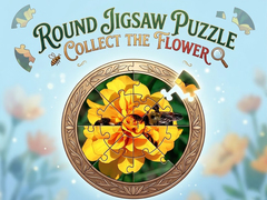 თამაშის Round jigsaw Puzzle - Collect the Flower