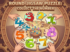 თამაშის Round jigsaw Puzzle - Collect the Number