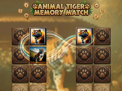 თამაშის Animal Tiger Memory Match