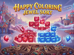 თამაშის Happy Coloring Jewel Sort