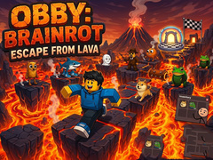 თამაშის Obby: Brainrot escape from Lava