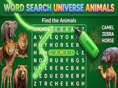 თამაშის Word Search Universe Animals
