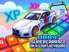თამაშის Obby: Supercar Race on a Giant Keyboard