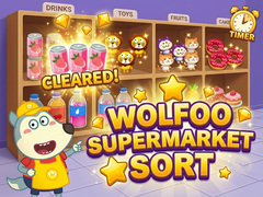 თამაშის Wolfoo Supermarket Sort