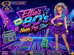 თამაშის Ellie’s 80’s Neon Pop Star