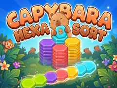 თამაშის Capybara Hexa Sort