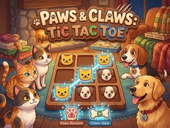 თამაშის Paws & Claws Tic Tac Toe