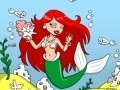 თამაშის Mermaid Aquarium Coloring Game